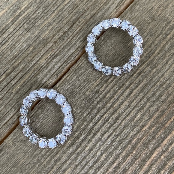 AshBmarie Jewelry - Petit Jeweled Circle Earrings